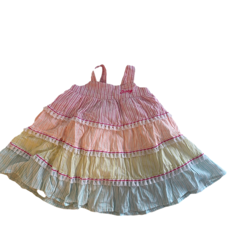 Juicy Couture Girls 4 Tier Poplin Dress 12month